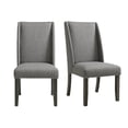 thumbnail image 3 of Picket House Furnishings Eve Side Chair Set-Grey Fabric & Nail Heads in Charcoal, 3 of 3