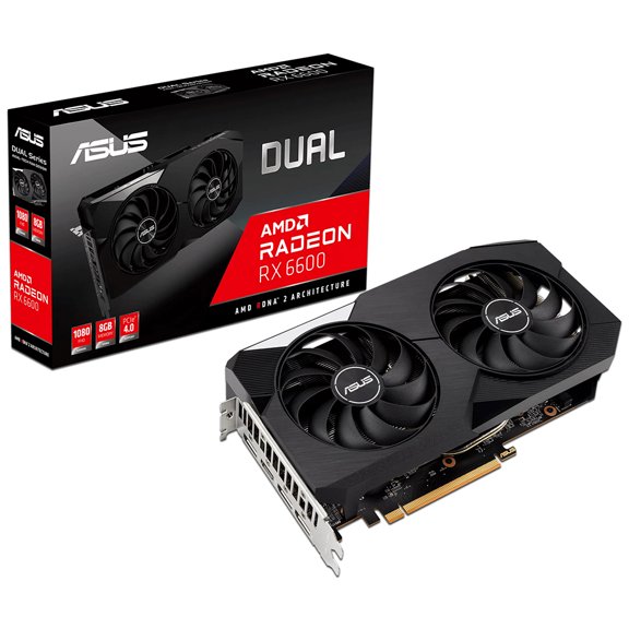 Tarjeta de Video AMD Radeon RX 6600 ASUS Dual, 8GB GDDR6 ASUS DUAL-RX6600-8G
