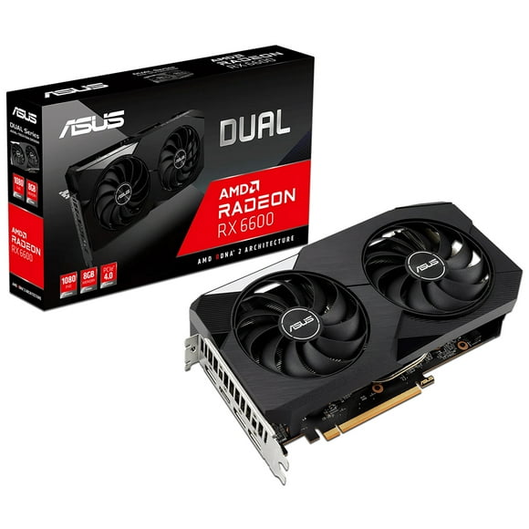 Tarjeta de Video AMD Radeon RX 6600 ASUS Dual, 8GB GDDR6 Asus DUAL-RX6600-8G