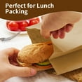 thumbnail image 6 of BagDream 100 Pack Kraft Brown Paper Lunch Bags 4lb 5x2.95x9.45" Disposable Lunch Snacks Bags for Sandwich, Grocery Food, and Arts & Crafts, 6 of 10