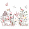 thumbnail image 2 of Vinil Decorativo H&Jess Mariposa Y Flor Rosa Grande, 2 of 2