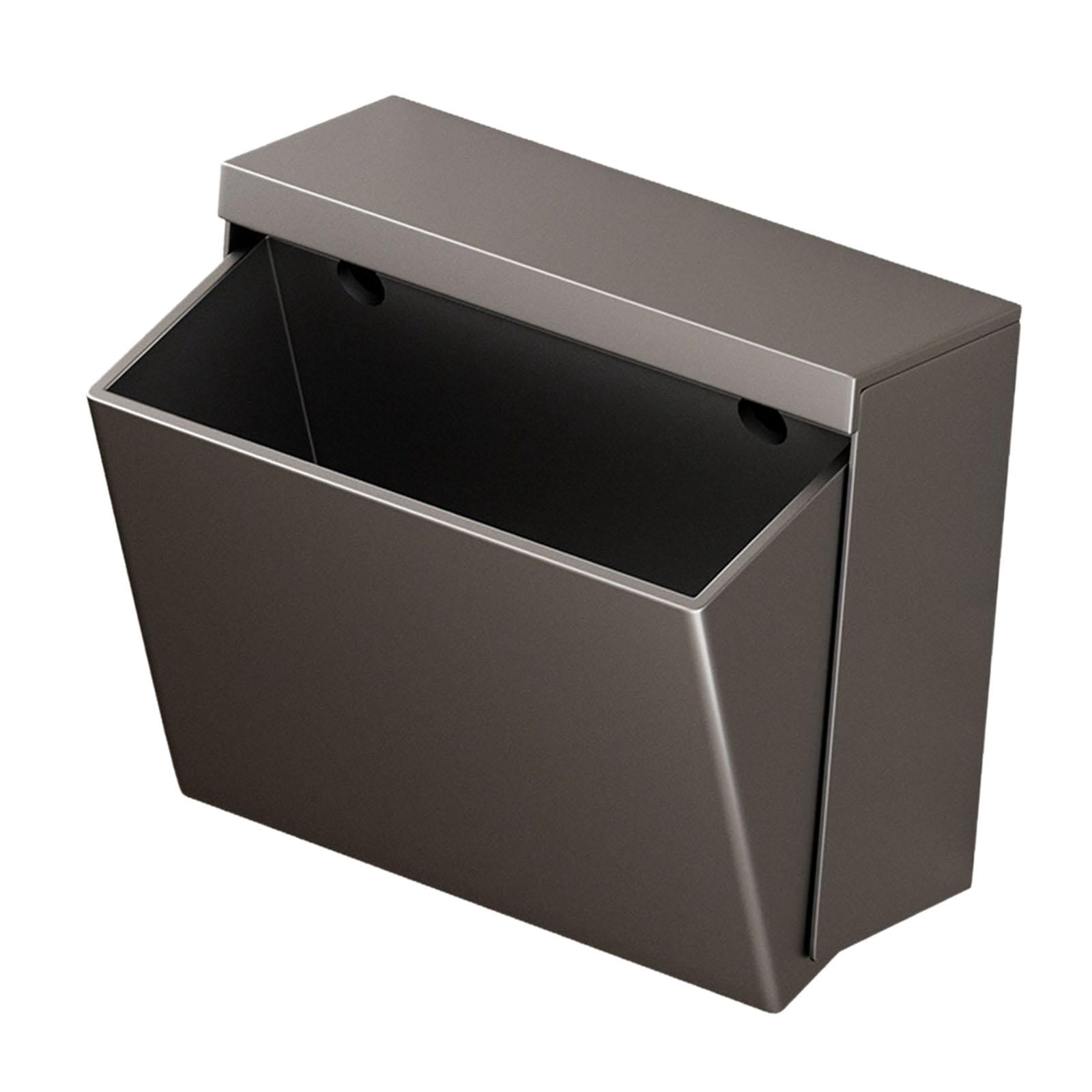 Fiocias Toilet Paper Holder Aluminum Organizer Stylish Storage Box Tissue Box Wall Mount