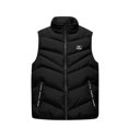 thumbnail image 3 of GHSOHS Mens Outdoor Vest Coats Large Size Casual Stand Collar Sleeveless Jacket Down Vests Lightweight Windproof Padded Outerwear(Black,M), 3 of 4