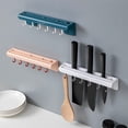 thumbnail image 4 of Xingzhi Wall Mounted Slicer Storage Holder Hotel Restaurant Multifunctional Shelf Punchless Kitchen Slicing Tool Rack Gray, 4 of 8