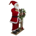 thumbnail image 4 of Northlight 3' Santa Claus Holding a Wooden Sleigh "Welcome" Christmas Sign, 4 of 5