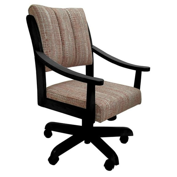Casa Caster Solid Wood Dining Chair - Watusi Madder - Black