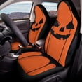 thumbnail image 4 of Chririnla Waterproof Automotive Seat Covers & Accessories for Interior Accessories Polyester Stretchy Car Seat Covers, Orange Black Stripe, 4 of 12