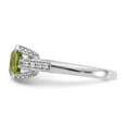 thumbnail image 4 of Solid 10k White Gold Ladies Ring Band with CZ Cubic Zirconia Size 5 (Width = 2mm ), 4 of 6