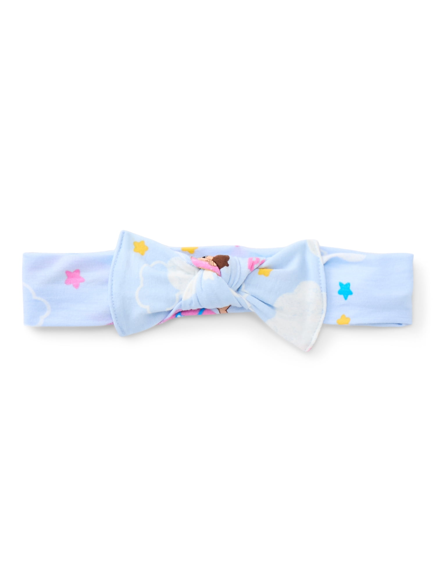 Ms. Rachel Baby Viscose Sleep Footed One-Piece with Bow Headband Set, 2-Piece, Sizes 0M–6/9M