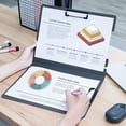 thumbnail image 3 of Tomorotec 3-Pack Foldable Cover Clipboard Pen Holder Stationery Document Holder  A4 Size File Letter Organizer Folder Writing Pad for Hospital Office Business Supplies (White), 3 of 9