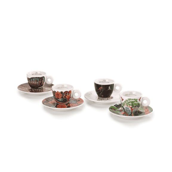 The Biennale Arte 2024 illy Art Collection - Set Of 4 Espresso Cups and Saucers