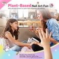 thumbnail image 3 of SAVILAND Glamkids Kids Nail Polish Quick-Dry:Non-Toxic Nail Polish Set 12 Colors Water Based Peel-Off Toddler Fingernail Polish Natural Safe Castor Oil Nail Lacquer Kit with Sticker, 3 of 7