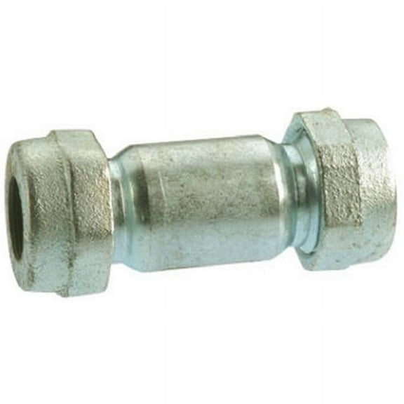 Pannext Fittings G-LCC15 1.5 in. Compression Galvanized Pipe Repair Coupling