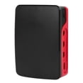 thumbnail image 1 of Boîtier de protection en ABS, fente à encliqueter, trou précis, résistance à la corrosion pour Raspberry Pi 4B (noir et rouge), 1 of 4