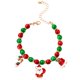 thumbnail image 1 of Pulseras navideñas, pulseras de cuentas, colgante, dije, cuerda de mano, joyería de muñeca ajustable, 1 of 7