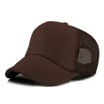 thumbnail image 1 of Custom Brand LOGO Personality DIY Print Trucker Hat For Kids Net Baseball Cap Men Women Blank Mesh Adjustable Sun Hat Visor QZX, 1 of 7
