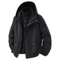 thumbnail image 4 of Tiweut Men's Leisure Windbreaker Jackets Mens Lightweight Outdoor Sports Hiking Long Sleeve Hooded Raincoat Windproof Breathable Softshell Coat Regular Blouses Black,L, 4 of 5