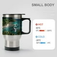 thumbnail image 5 of WISHTIME Tumbler with Handle， Reusable Stainless Steel Insulated Bottle Travel Mug， Cupholder Friendly，Made in USA, 5 of 8