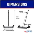 thumbnail image 2 of Master Magnetics Heavy Duty Magnetic Sweeper - Heavy Duty Push-Type with Release, 24" Sweeping Width, MFSM24RX, 2 of 6