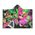 thumbnail image 7 of Splatoon Hooded Blanket Poncho, Wearable Hooded Blanket Cozy Soft Warm Plush Fleece Blanket for Adult Women Men, 7 of 7