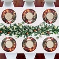 thumbnail image 6 of Dreamtimes Cute Christmas Snowman Placemats Set of 6 Non-Slip Heat Resistant Dining Table Place Mats Washable Kitchen PVC Weave Table Mats, 6 of 6