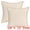 Beige, variant on Unique Bargains Pack of 2 Soft Solid Throw Pillow Covers Cases for Couch 20" x 12" White