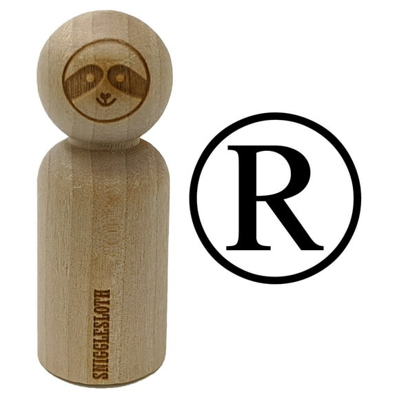 Registered Trademark Symbol Rubber Stamp for Scrapbooking Crafting Stamping - Small 3/4 Inch