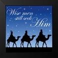 thumbnail image 2 of Gibbons, Lauren 12x12 Black Modern Framed Museum Art Print Titled - Wise Men, 2 of 5