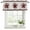 Brown Grey, variant on 2 Pack Texas Star Vintage Valances for Windows Bedroom Living Room Window Treatments, Red Berry Retro Art Wooden Rod Pocket Valance Drapes Short Kitchen Curtains Over Sink 42"x12"
