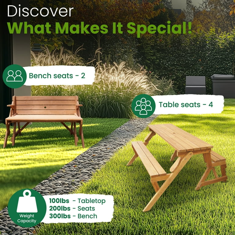 Interchangeable picnic table discount