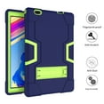 thumbnail image 4 of FIEWESEY for Vankyo matrixpad S20 Case,Shockproof Rugged Case for Facetel Q3 Pro/TOSCIDO P20/P101/TOPELOTEK MID1001S/VUCATIMES N20/DUODUOGO Tbalet 10 Inch+Screen Protector (Navy/Green, 1 Pack), 4 of 7