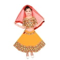 thumbnail image 1 of Ahhaaaa Kids Ethnic Cotton Blend Radha Dress / Lehenga Choli / Chania Choli Set For Girls, 1 of 12