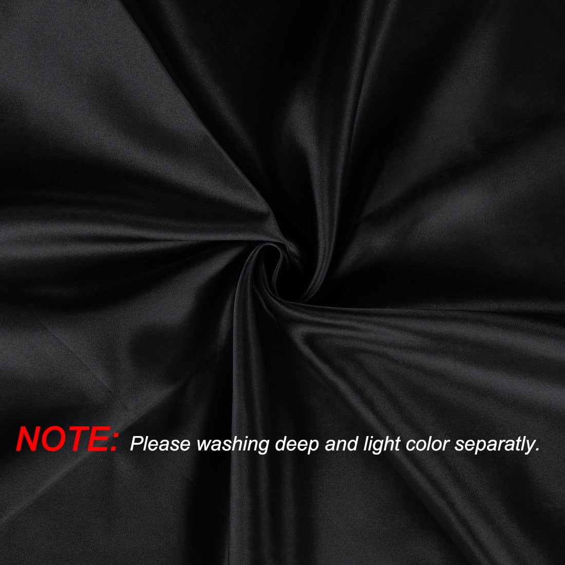 Unique Bargains Silk Satin Bed Quilt/Duvet Cover Pillowcase Set Twin Black