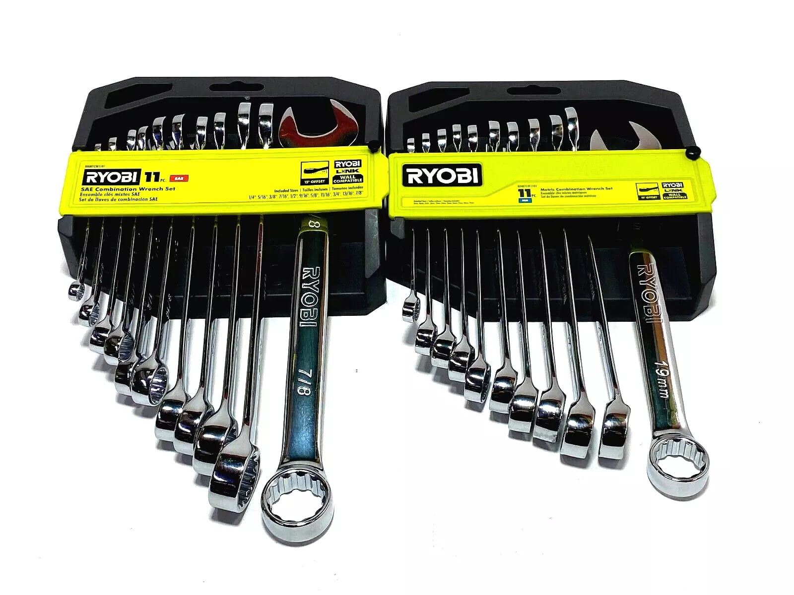 RYOBI 22 PC. SAE & Metric Combination Wrench Set