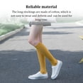 thumbnail image 3 of Youkk 1 Paire Dames Genoux Chaussettes Hautes Filles JK Robe Longs Bas Café Respirant, 3 of 6