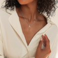 thumbnail image 4 of Collar con Inicial Yashi de Oro y Plata para Mujeres y Niñas, 4 of 5