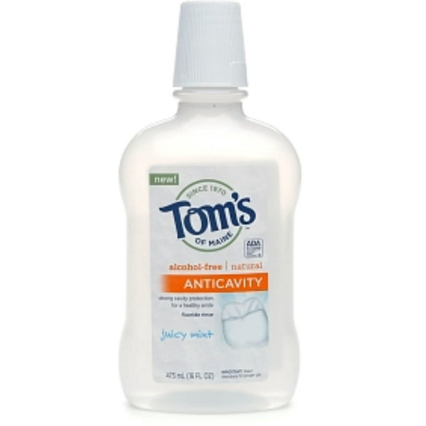 Toms of Maine Juicy Mint Anticavity Fluoride Mouth Rinse, 16 Ounce 2