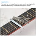 thumbnail image 5 of Juego de archivos para ranuras de cejuela de guitarra Uxcell, juego de herramientas de 13 agujas de acero inoxidable, 5 of 5