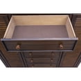 thumbnail image 2 of Sunset Trading 5-Piece Shutter Bahama Wood Queen Bedroom Set in Tropical Walnut, 2 of 10