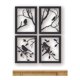thumbnail image 1 of Set de pintura mural con ramas y pájaros de madera hechos a mano, 1 of 1
