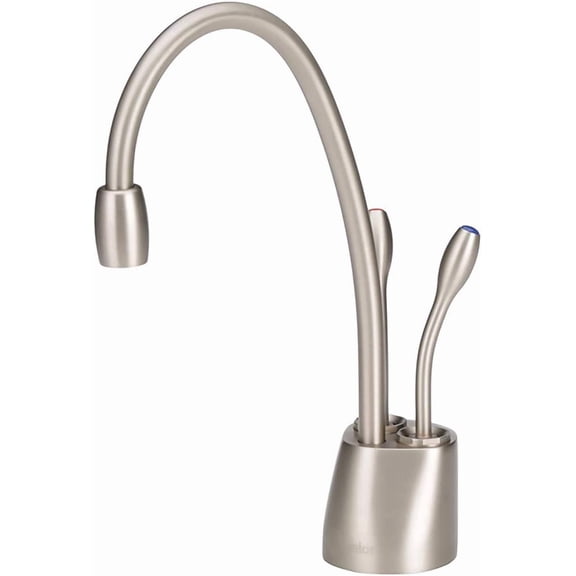 InSinkErator Indulge F-HC1100 Contemporary Instant Hot and Cold Faucet in Satin Nickel - 44252B