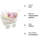 thumbnail image 4 of Rattan baby basket with handle and wheels, perfect gift for baby shower or newborn (pink) Pink, 4 of 4