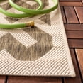 thumbnail image 5 of Safavieh Courtyard Alvin Geometric Indoor/Outdoor Area Rug, Brown/Bone, 4' x 4' Square, 5 of 10