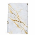 thumbnail image 2 of Marble White Gold Kitchen Towels Set of 1, Modern Marbles Geometric Absorbent Dish Towels for Kitchen, Microfiber Hand Towel, Quick Drying Tea Towel for Cleaning Decorative Dishcloths, 2 of 7