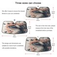 thumbnail image 5 of Qxltty Siamese Cat with Flower Car Windshield Sunshades Foldable UV Rays Sun Visor Protector Keep Your Vehicle Cool 57×31.5in, 5 of 8