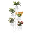thumbnail image 6 of 4-Tier/5-Tier Plant Stand Plant Shelf ,Multiple Flowers Pot Holder Display Shelf Home Garden Ornaments Indoor Outdoor Patio Corner Balcony Home Decor, 6 of 8