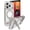 Titanium, variant on ZAGG Santa Cruz Snap Case with Kickstand for iPhone 17 Pro - Jet Black Drop Protection (13ft/4m) MagSafe Charging Compatible ClearGuard Anti-Yellowing Technology Scratch Resistant Phone Case