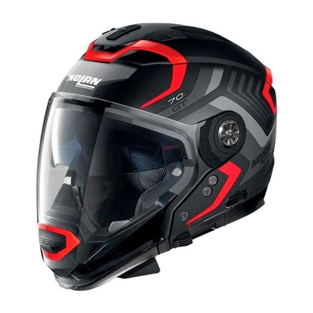 Casco para moto N70-2 GT Spinnaker rojo gris Talla M Nolan Nolan N70-2 GT