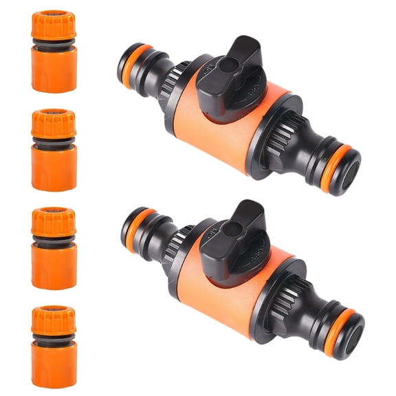 Garden Hose Shut Off Coupler Quick Connection Coupler with Shut Off Valved
