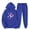 Blue, variant on Womens Hoodie Sweatsuits 2 Piece Set,Men's and Women's Sports Tracksuits Long Sleeve Pullover Hoodies Sweatshirt Loose Coat and Sweatpants Fall Winter Suit Pink,S